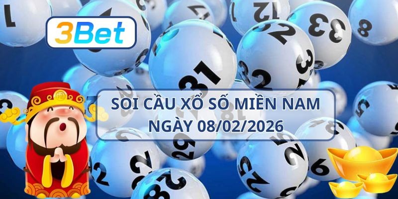 3BET Soi cầu XSMN ngày 08/02/2026 - Chốt nhịp lô đẹp cùng 3BET